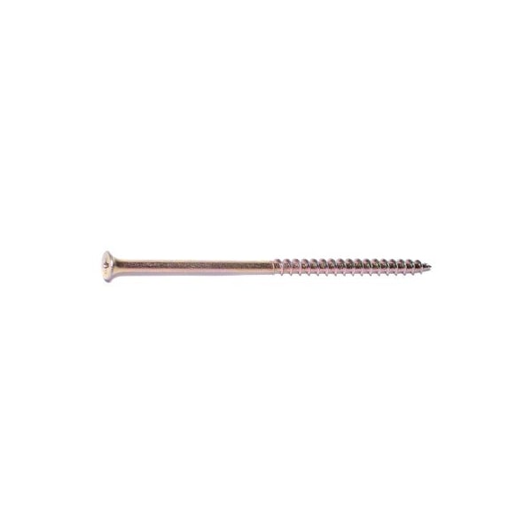 Buildright 4-1/2 in, Phillips Drive, Flat Head Wood Screw, Zinc Yellow Steel, 500 PK 03452 - main